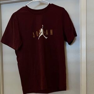 Jordan Men's Burgundy Short-Sleeve Jumpman Tee